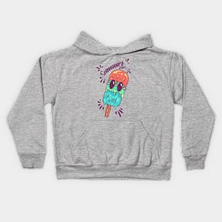 summer ice cream Kids Hoodie